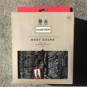 Hunter boot socks original tall black/grey M